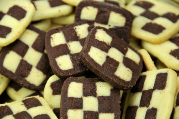Weihnachtsgebäck - Schwarz-Weiß-Gebäck
