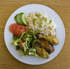 Breakfast in plate