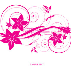 Abstract flowers background with place for your text
