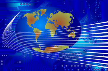 Fototapeta premium global communication - vector