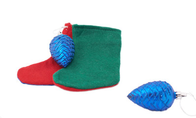 Christmas socks and cones