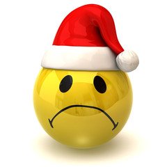 sad smiley santa claus