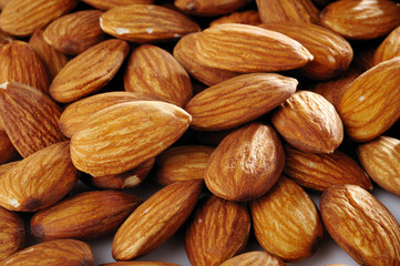 pile of almond nuts