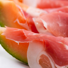 Prosciutto with melons