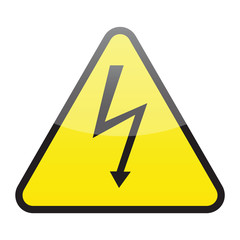 high voltage sign (vector)