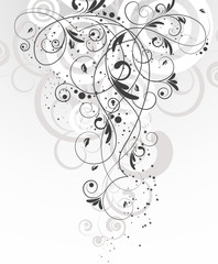 Floral design element.