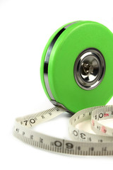 Measure tape isolated