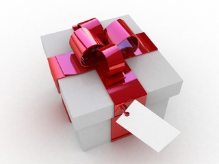 3d gift with note paper