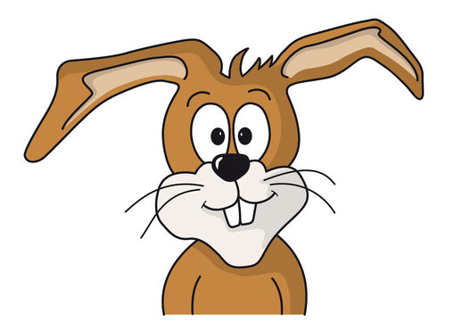 Hase freut sich auf Ostern