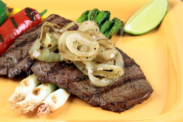 mexican carne asada plate