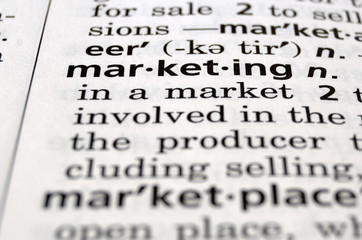 Marketing Defined on Black