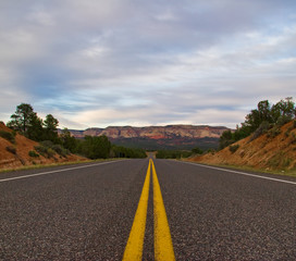 Road in Zion Canyon
