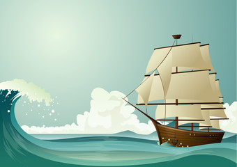 Old sailer ship © F-WORK