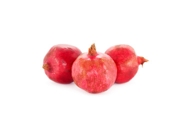 pomegranates isolated on white