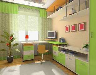 Interior of the baby room