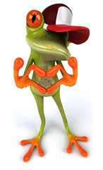 Grenouille et casquette