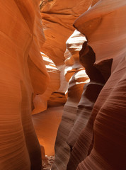 Abstact shapes of Antelope Canyon, Arizona, USA