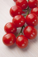 Rip cocktail tomatoes