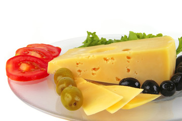 yellow cheese served on dish