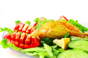 grilled chicken leg