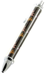 Fototapeta premium stylo fleuri fond blanc