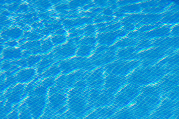 blue water in the pool