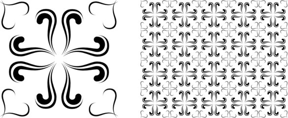 vector series. Beautiful seamles background