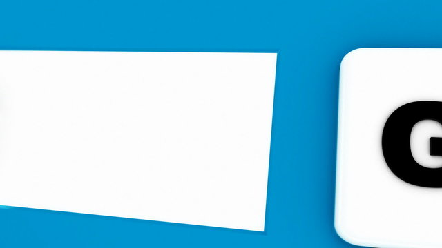 Animated internet address line.