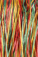 close up of colorful streamers - great background