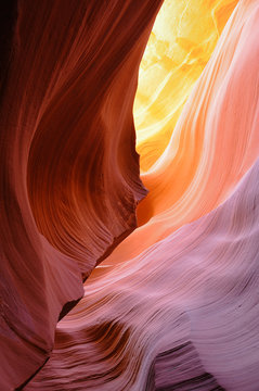 Strawberry Swirls in Antelope Canyon
