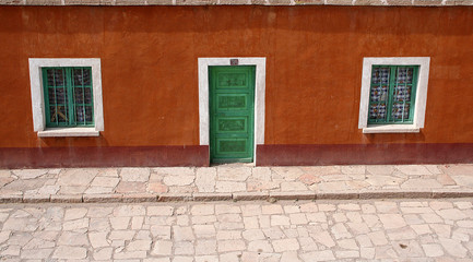 Obraz na płótnie Canvas Colourful andean house in Bolivia