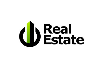 Office building skyline logo design