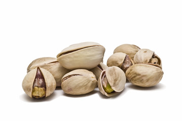 Montón de pistachos.