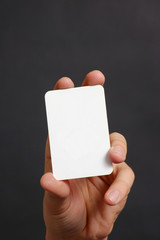 White Card or Business Card