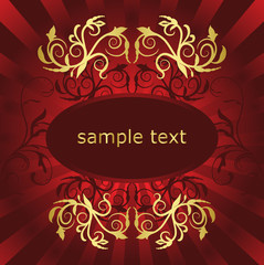 abstract floral background with place for your text