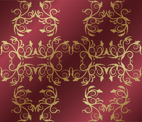 Seamless floral background. Vector illustration.