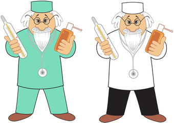 Doctor with medicine