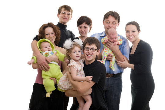 Picture of big happy family