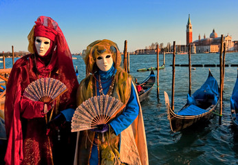 Masques à Venise, Italie