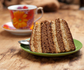 cake with coffee