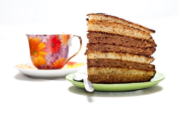 cake with coffee