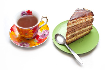 cake with coffee