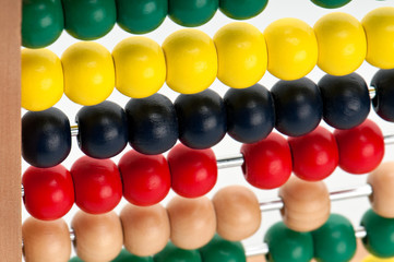 Naklejka premium Abacus close up