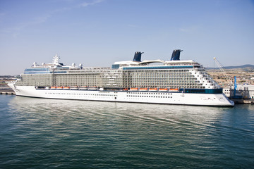 Cruise Ship at Italian Port