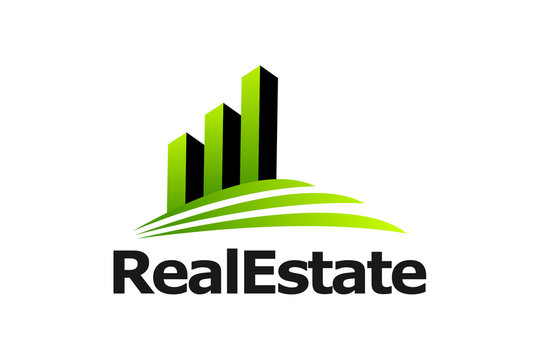 Office building skyline logo