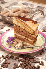 cake with coffee