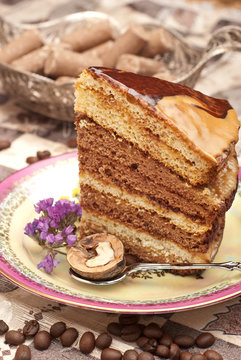 cake with coffee
