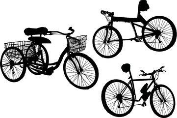 bicycle silhouettes collection