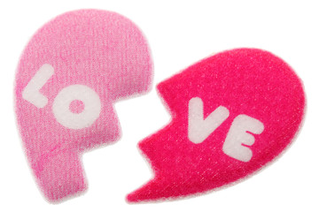 coeur love partagé fond blanc