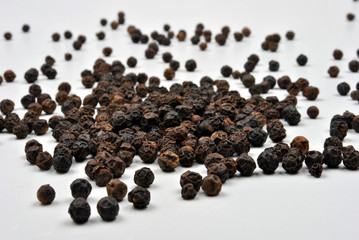 whole organic black pepper is a traditional spice